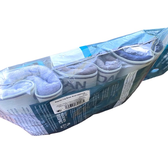 Mens Boxer Brief Cotton Underwear Grey/Black 3 Pack Tag-Free Waistband Gildan - Picture 8 of 10